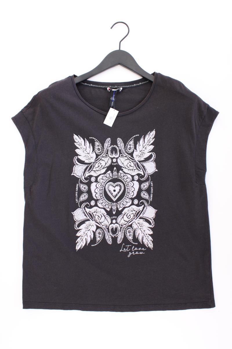 Street One Printshirt Gr. 40 neuwertig Kurzarm grau