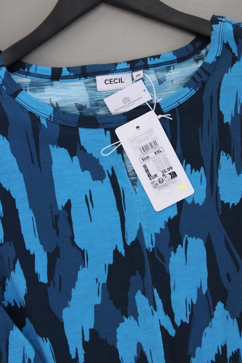 Cecil Classic Shirt Gr. XXL neu mit Etikett Neupreis: 35,99€! 3/4 Ärmel blau