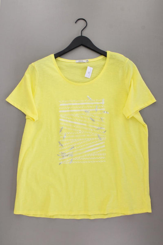 Cecil Printshirt Gr. XXL Kurzarm gelb