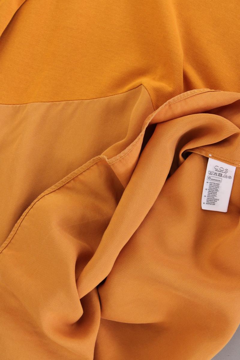 Cos Midikleid Gr. M neuwertig 3/4 Ärmel gelb aus Baumwolle