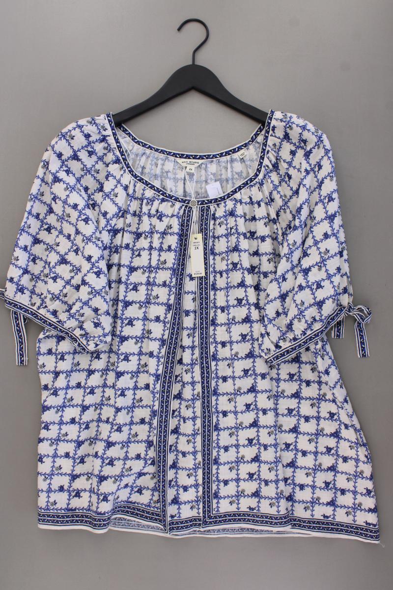 MAX STUDIO Classic Bluse Gr. XXL neu mit Etikett 3/4 Ärmel mehrfarbig