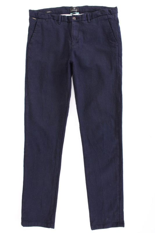 Scotch & Soda Chinohose für Herren Gr. W33/L34 blau aus Baumwolle