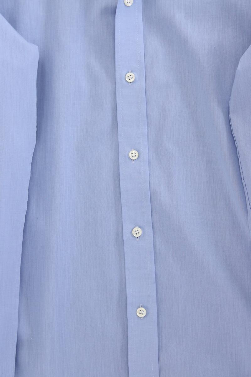 Eterna Langarmhemd für Herren Gr. Hemdgröße 39 blau aus Baumwolle