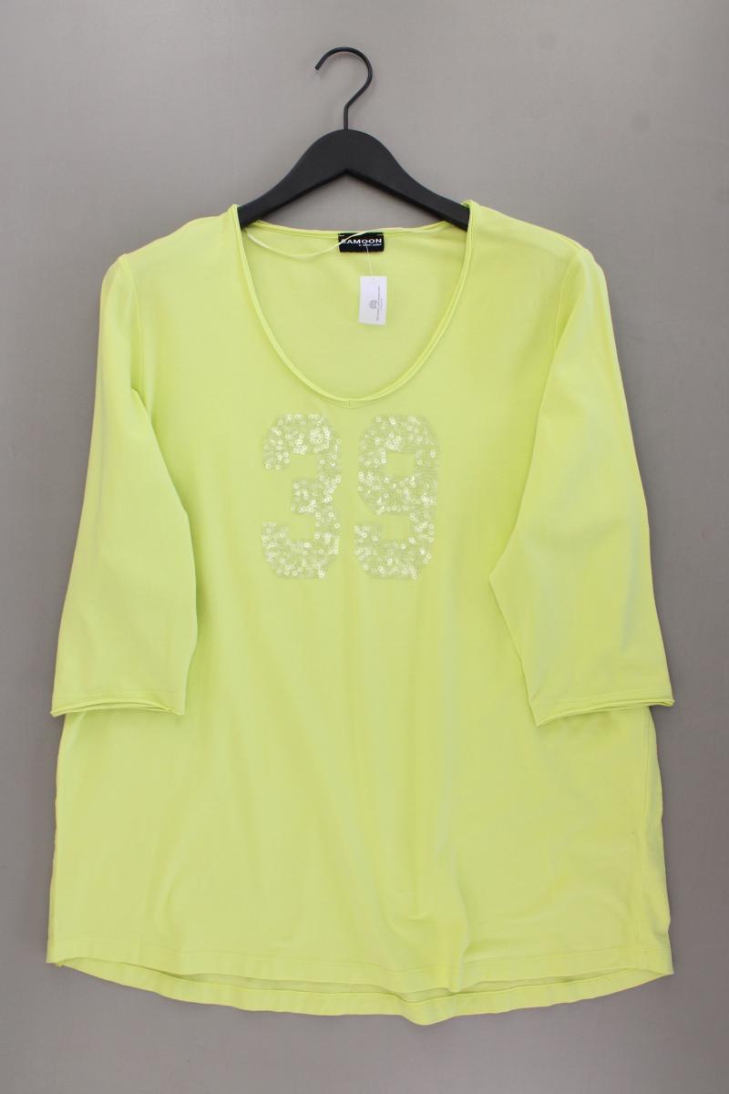 Samoon by Gerry Weber Classic Shirt Gr. 48 3/4 Ärmel mit Pailletten gelb