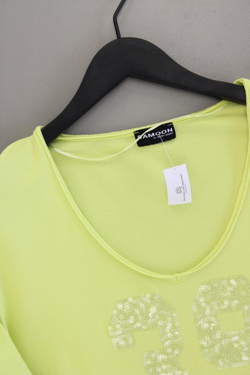 Samoon by Gerry Weber Classic Shirt Gr. 48 3/4 Ärmel mit Pailletten gelb