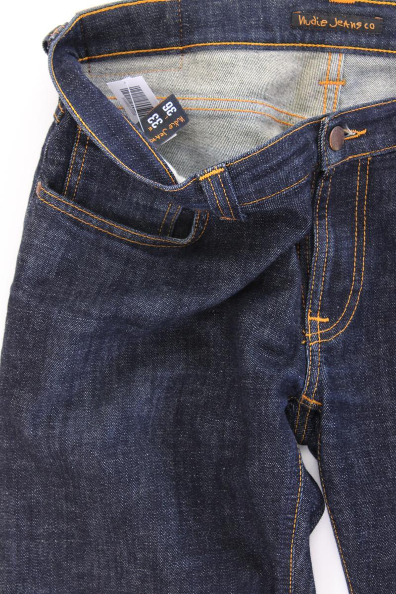 Nudie Jeans Straight Jeans für Herren Gr. W33/L36 blau aus Baumwolle