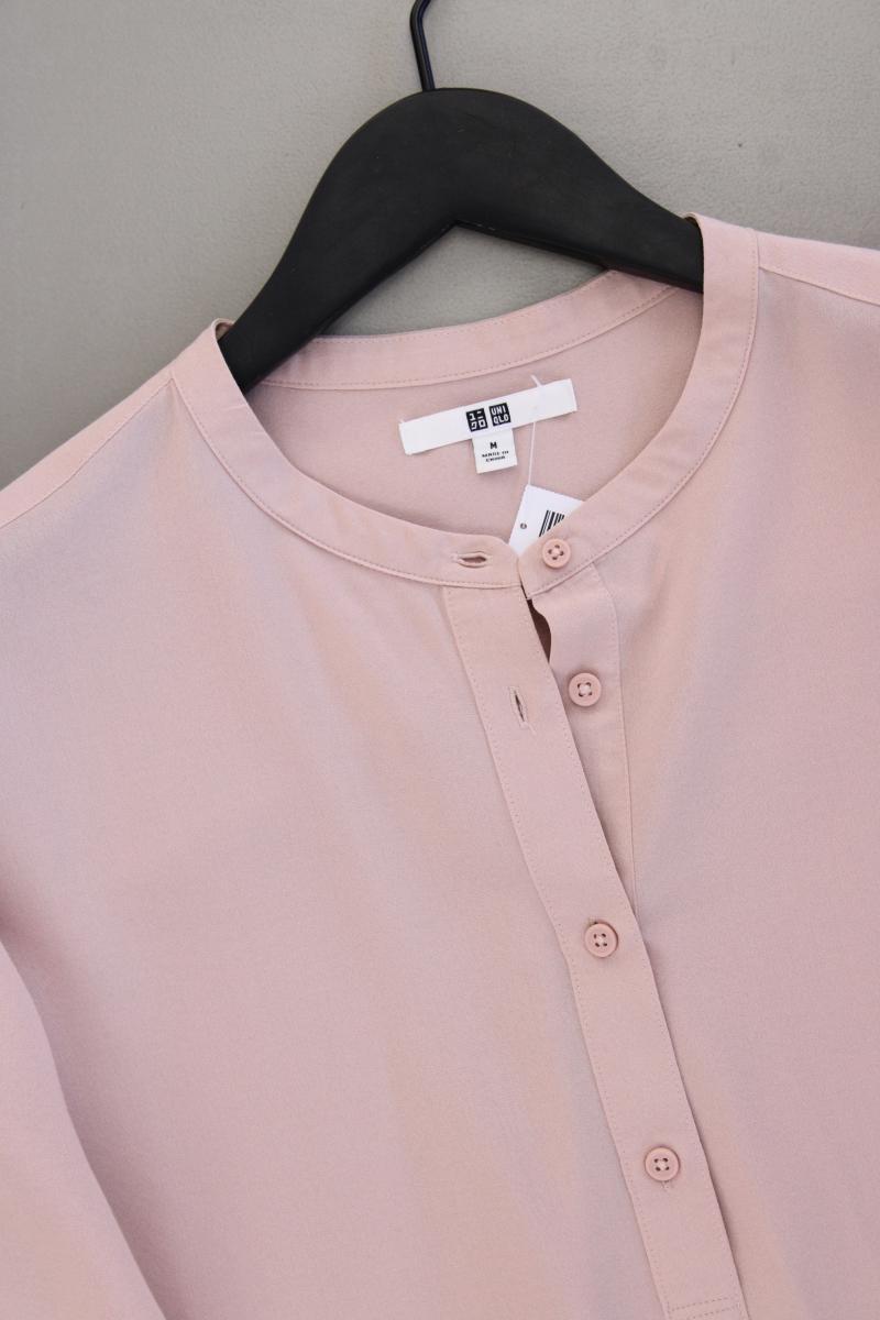 Uniqlo Classic Bluse Gr. M 3/4 Ärmel rosa aus Modal