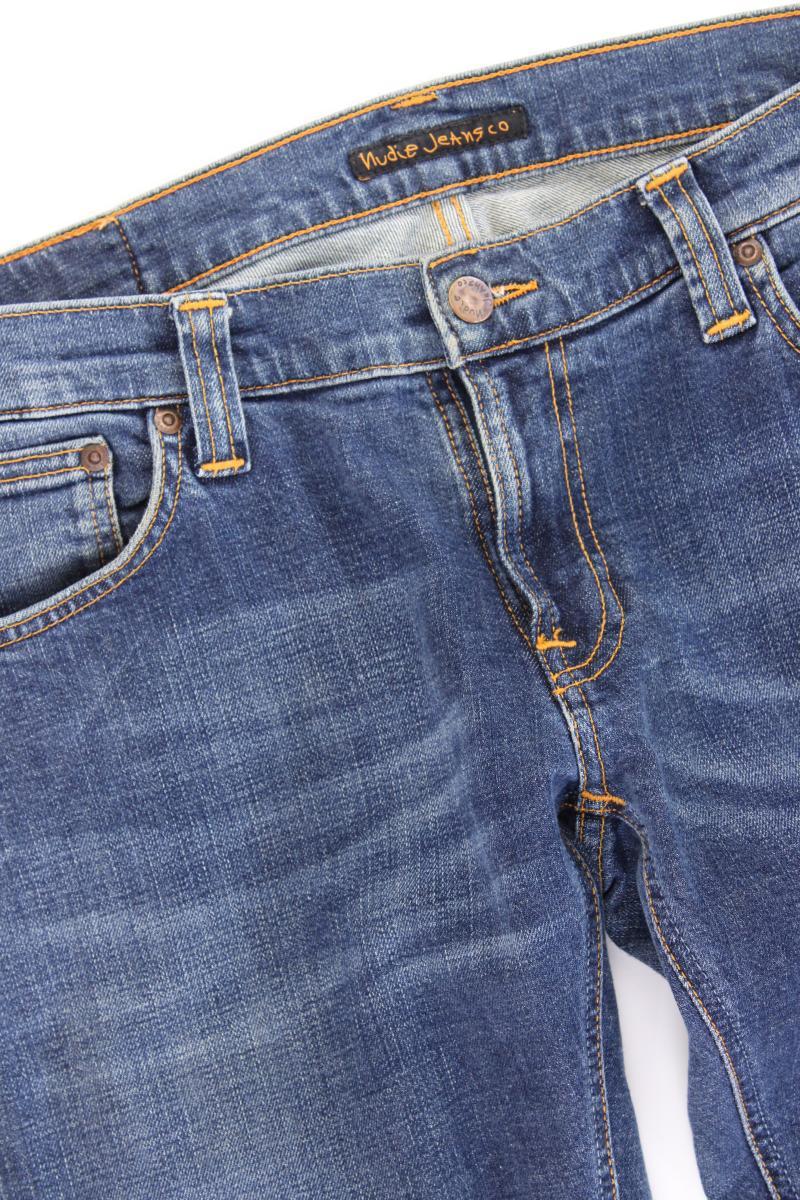 Nudie Jeans Straight Jeans für Herren Gr. W32/L36 Modell John blau aus Baumwolle