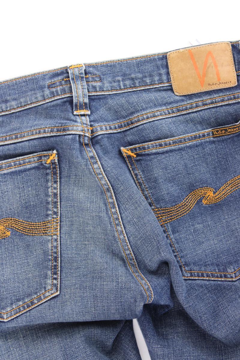 Nudie Jeans Straight Jeans für Herren Gr. W32/L36 Modell John blau aus Baumwolle