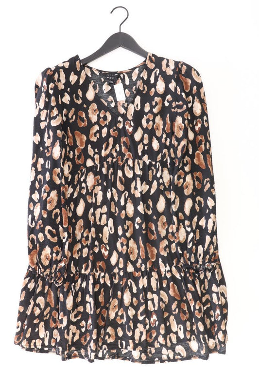 New Look Langarmkleid Gr. 36 mit Tierdruck mehrfarbig aus Viskose