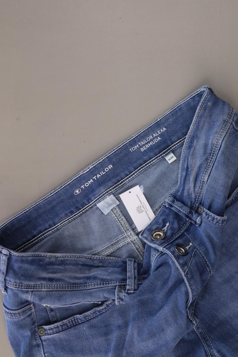 Tom Tailor Jeansshorts Gr. W28 blau aus Baumwolle