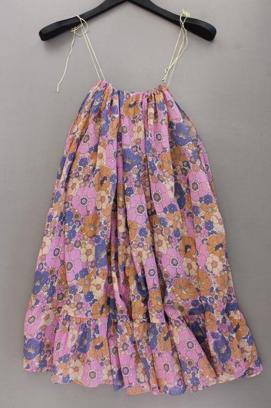 Mango Trägerkleid Gr. L mit Blumenmuster mehrfarbig