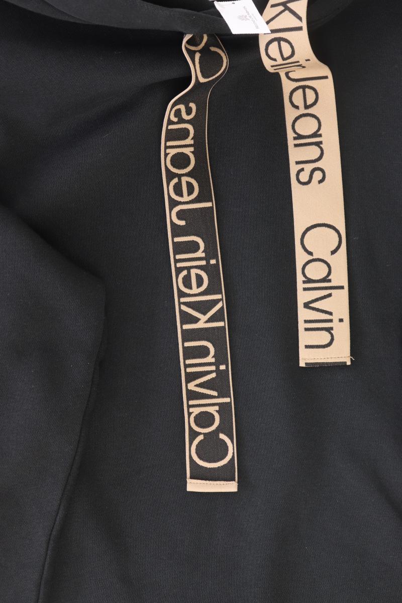 Calvin Klein Hoodie Gr. XS schwarz aus Baumwolle