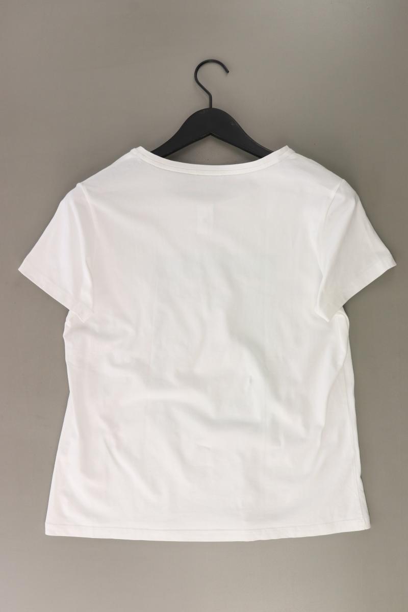 Taifun Printshirt Gr. 40 Kurzarm weiß