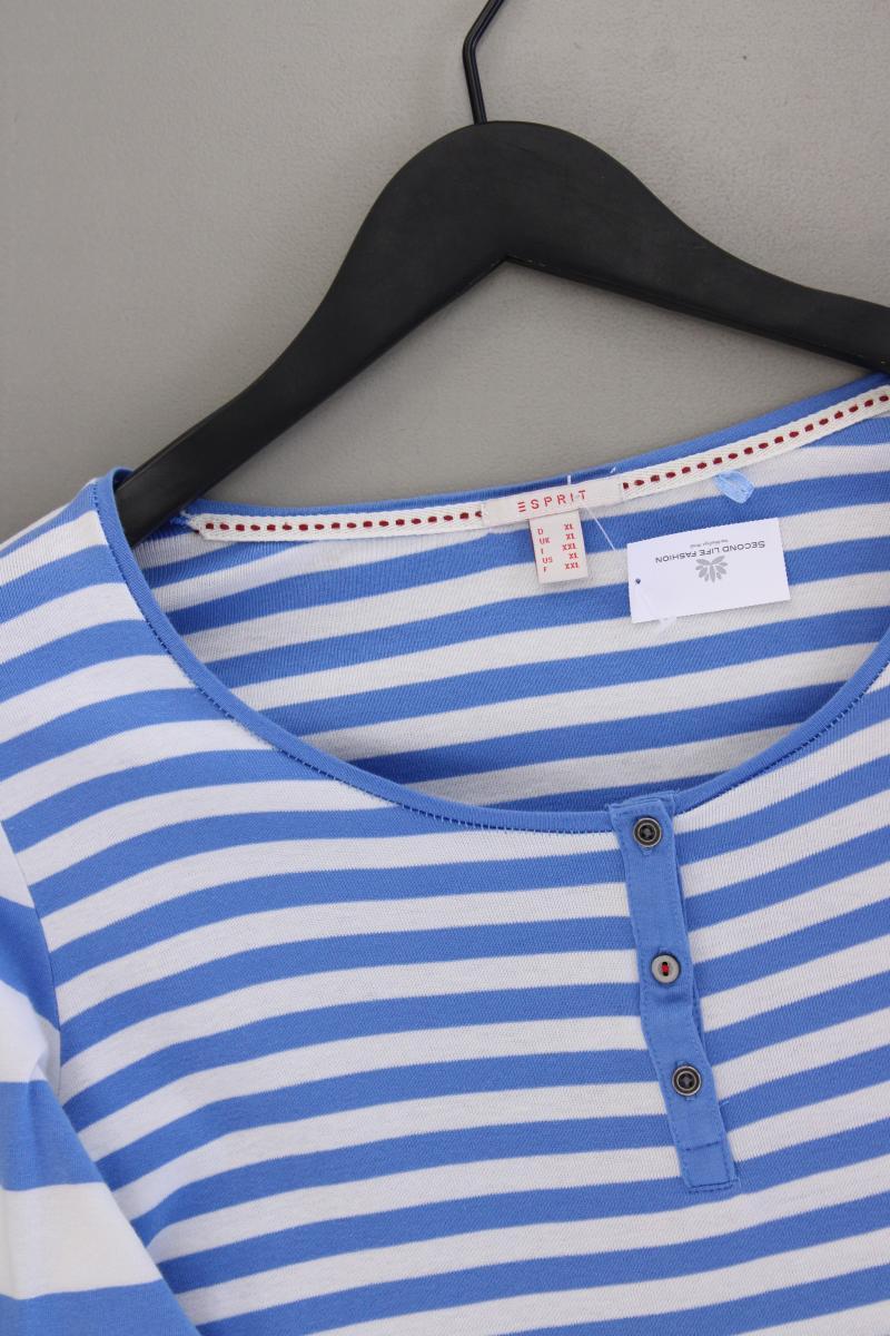 Esprit Ringelshirt Gr. XL gestreift Langarm blau