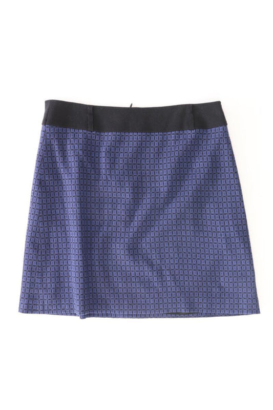 Gerry Weber Rock Gr. 40 geometrisches Muster blau aus Polyester