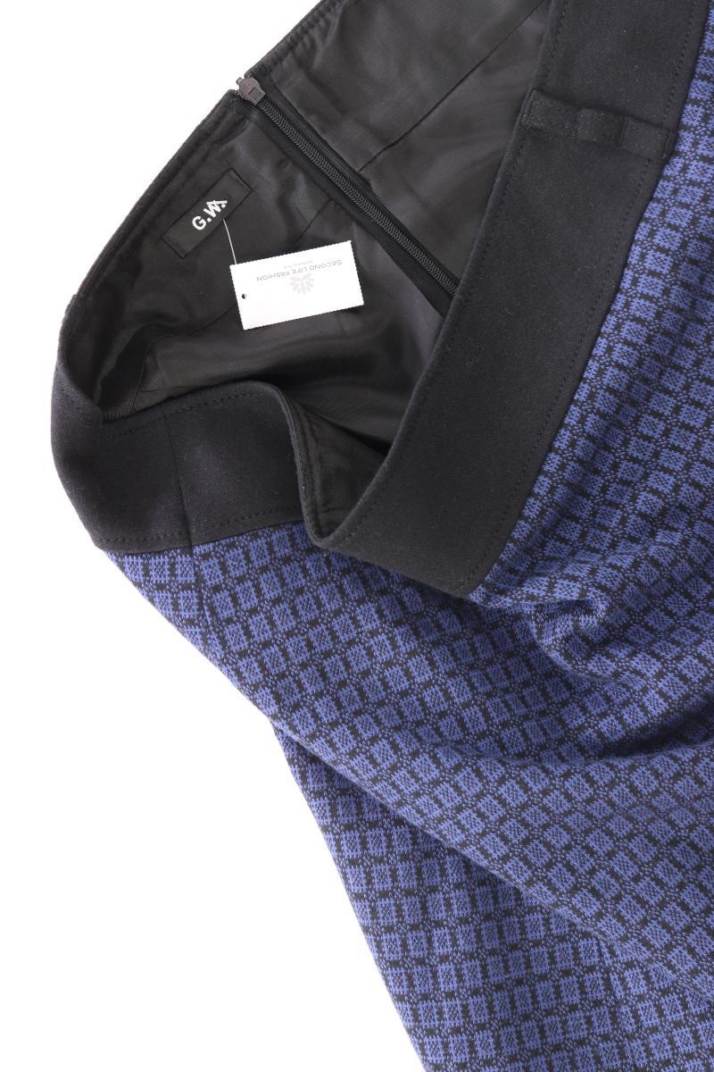 Gerry Weber Rock Gr. 40 geometrisches Muster blau aus Polyester