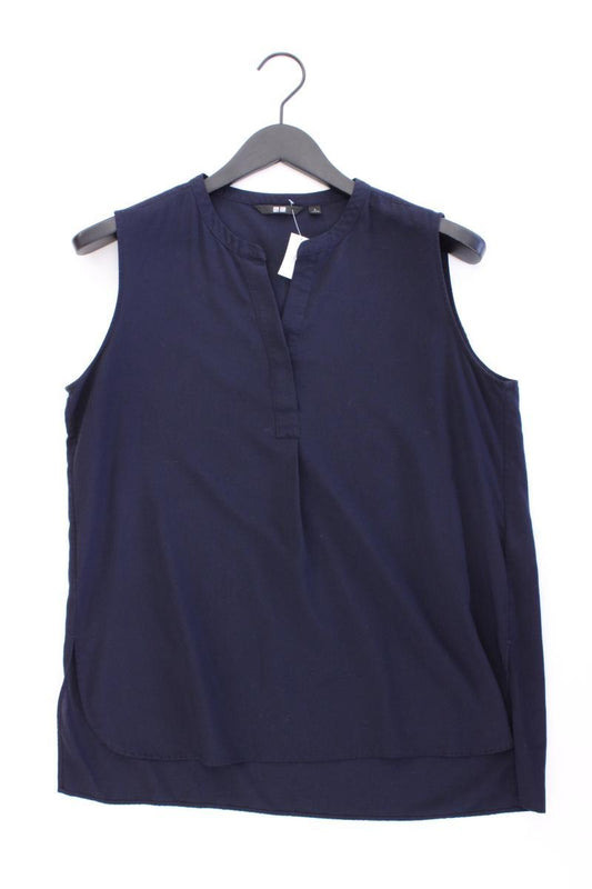 Uniqlo Ärmellose Bluse Gr. L blau aus Viskose
