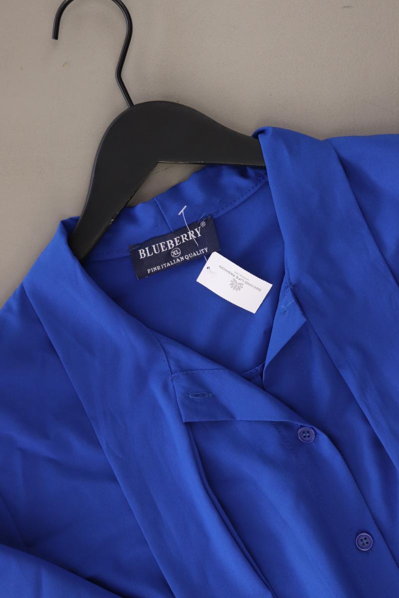 Langarmkleid Gr. XL blau