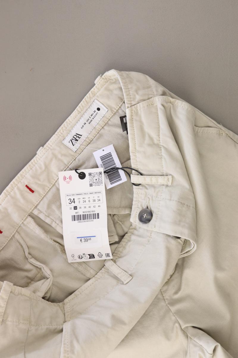 Zara Stoffhose Gr. 34 neu mit Etikett Neupreis: 39,95€! creme aus Baumwolle