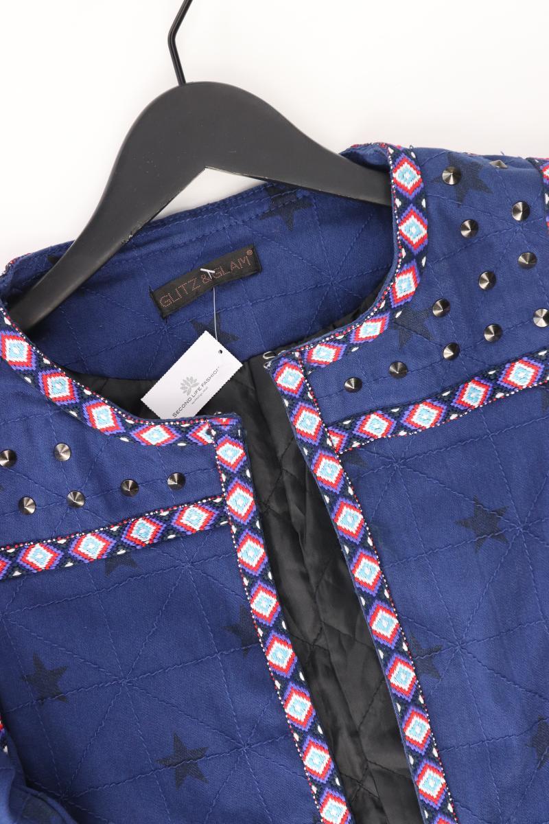 Glitz&Glam Kurzjacke Gr. L blau aus Baumwolle