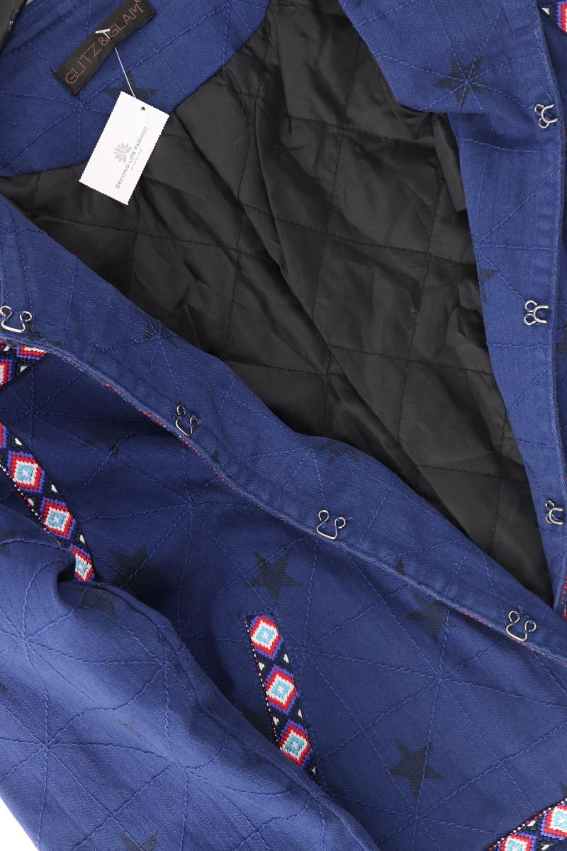 Glitz&Glam Kurzjacke Gr. L blau aus Baumwolle