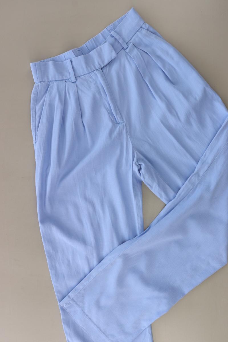 H&M Stoffhose Gr. 36 blau aus Lyocell