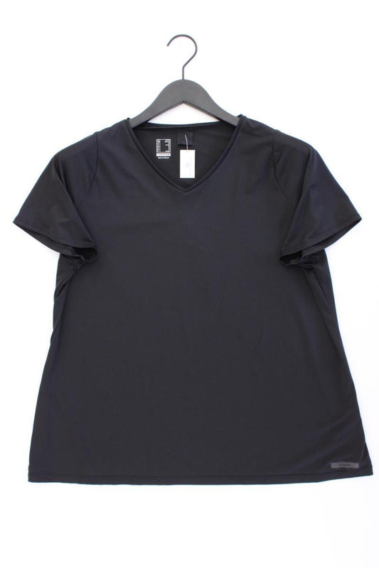 Decathlon Sportshirt Gr. 50 Kurzarm schwarz aus Polyester
