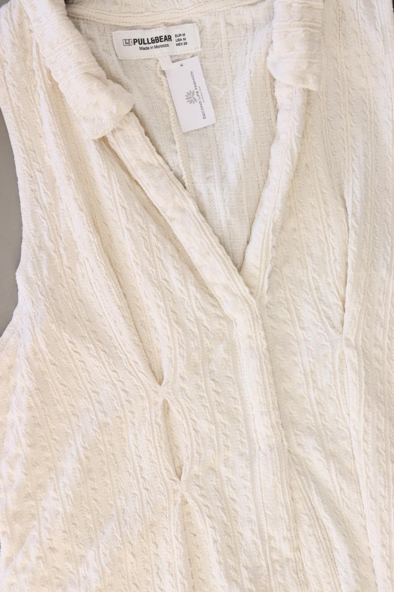 Pull&Bear Crop Top Gr. M creme aus Baumwolle