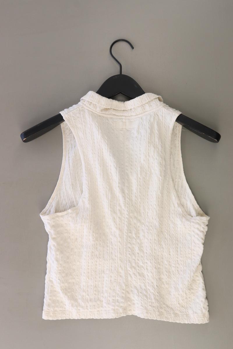 Pull&Bear Crop Top Gr. M creme aus Baumwolle
