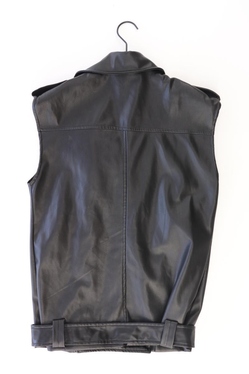 Most Wanted Kunstleder Weste Gr. XS neuwertig mit Gürtel schwarz aus Polyester