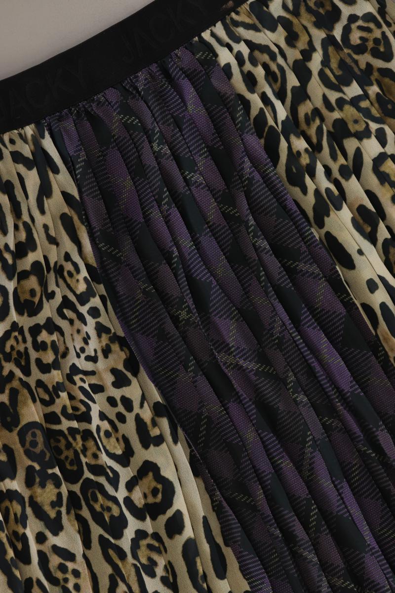 Jacky Luxury Faltenrock Gr. M mit Tierdruck mehrfarbig