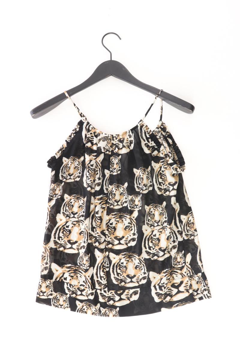 Vintage Top mit Tigermuster Gr. XS mit Tierdruck mehrfarbig aus Polyester