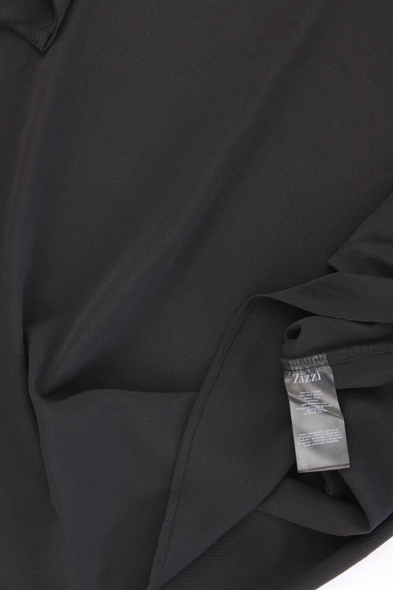 Zizzi Kurzarmbluse Gr. 50/52 neuwertig schwarz aus Polyester