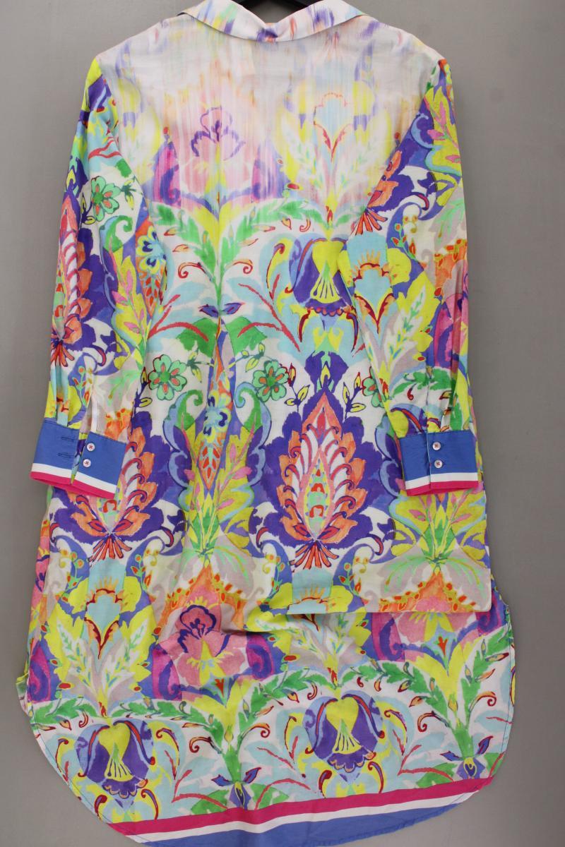Emily van den Bergh Midikleid Gr. 38 3/4 Ärmel mehrfarbig aus Baumwolle