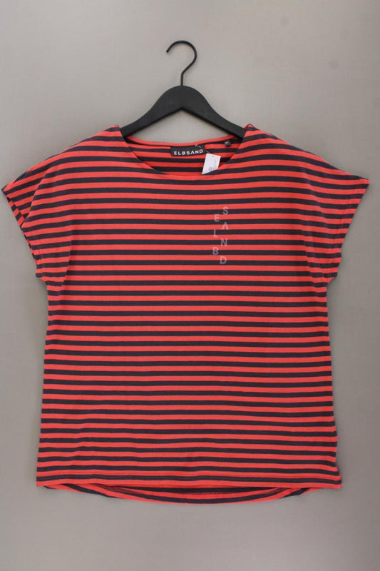 Elbsand Ringelshirt Gr. XL gestreift Kurzarm rot aus Baumwolle