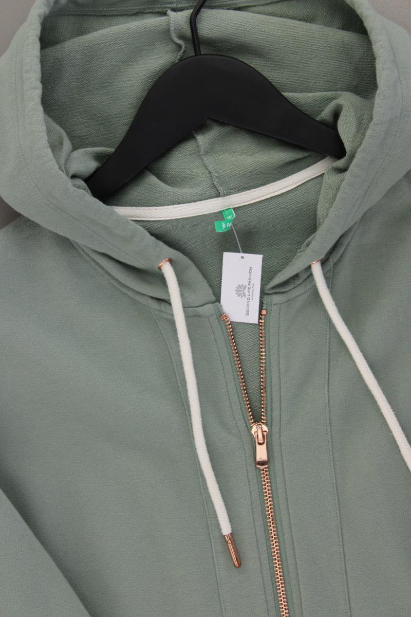 PALMERS Sweatjacke Gr. 44/46 Langarm grün aus Baumwolle