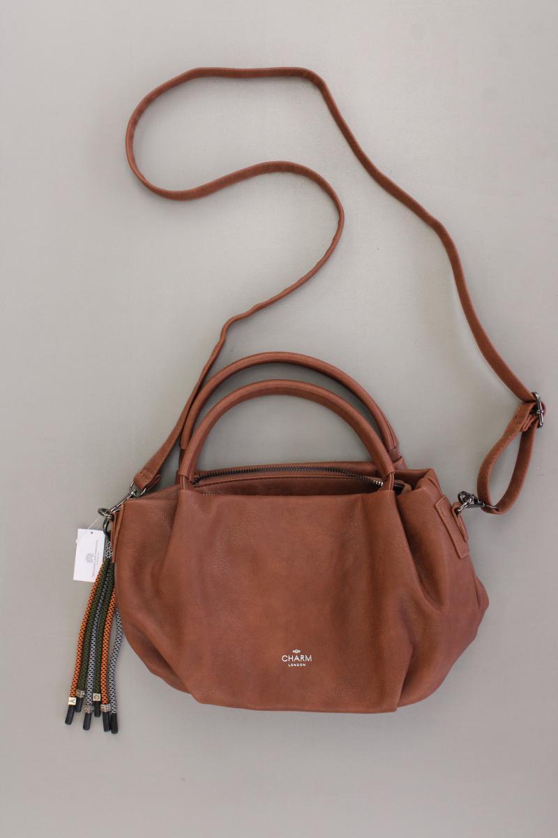 Henkeltasche neuwertig braun aus Kunstleder