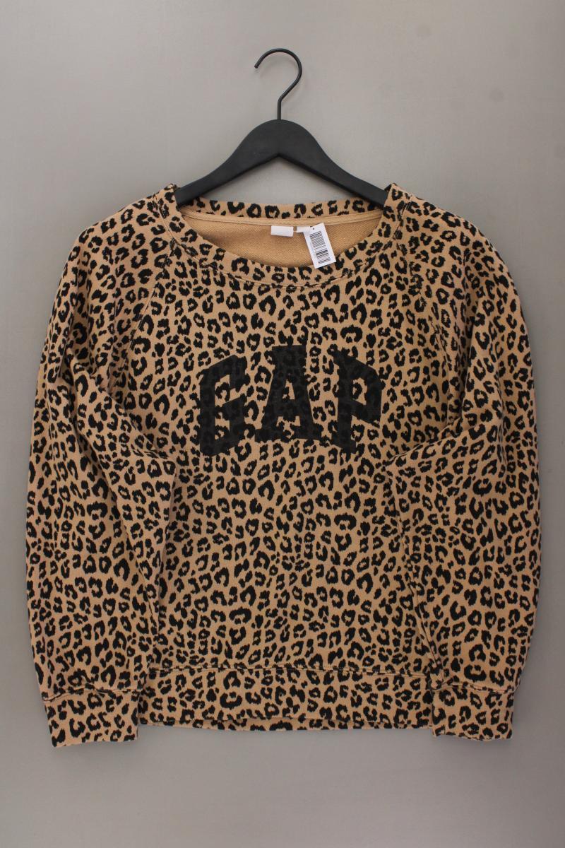 GAP Langarmpullover Gr. L mit Tierdruck braun aus Baumwolle