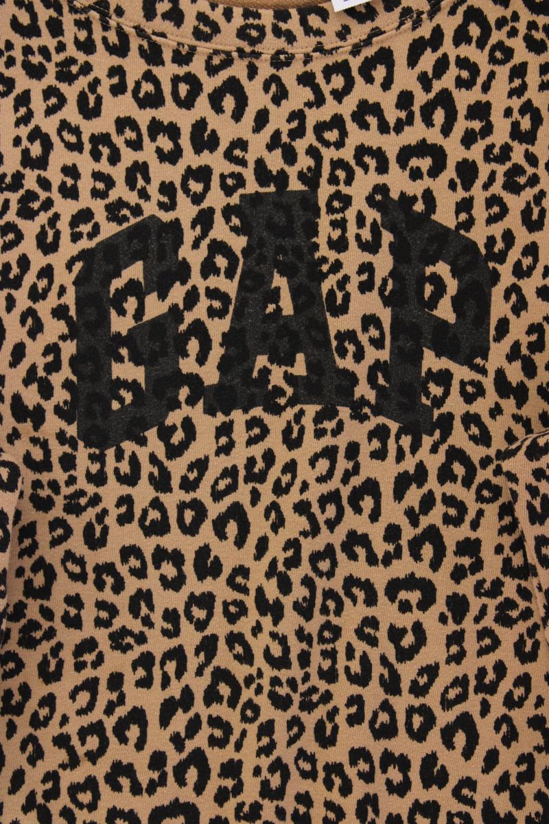 GAP Langarmpullover Gr. L mit Tierdruck braun aus Baumwolle