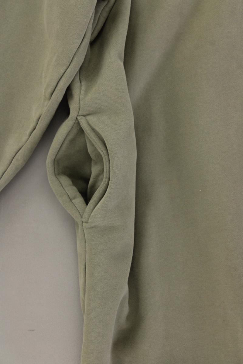 Emily van den Bergh Lange Sweatjacke Gr. M Langarm olivgrün aus Baumwolle