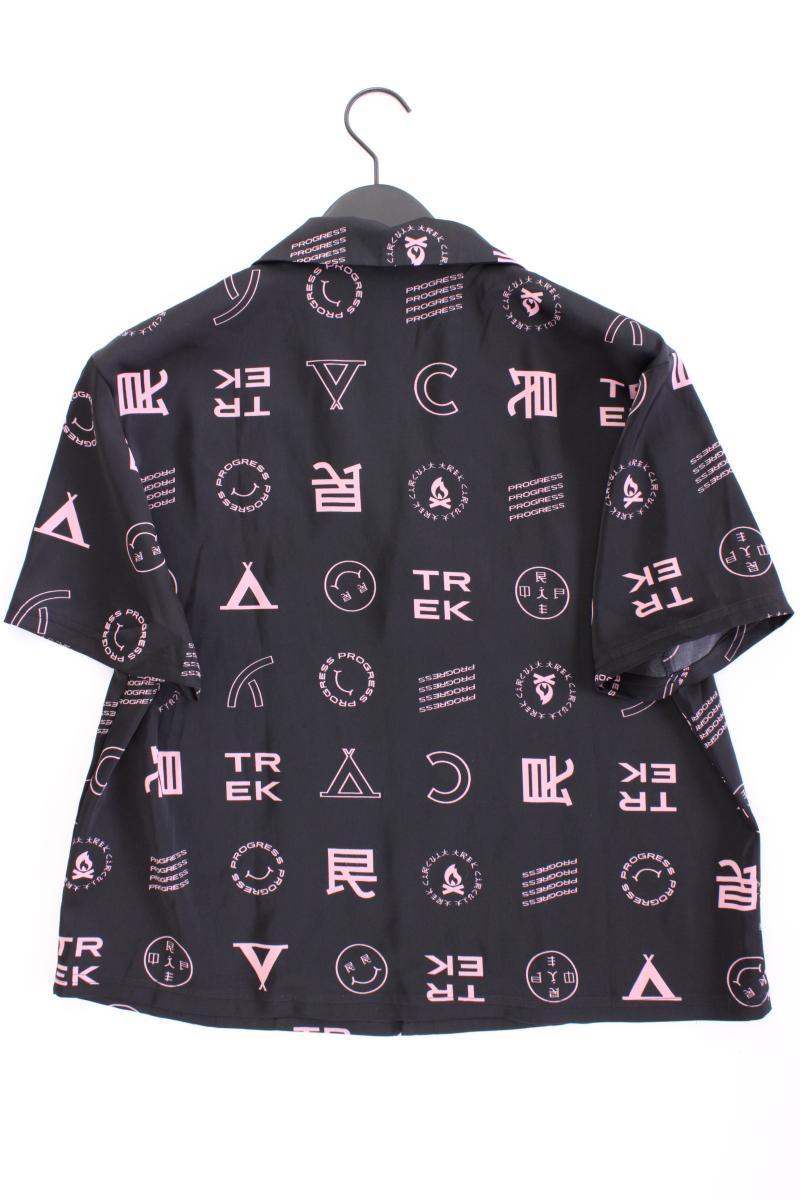 COLLUSION Kurzarmbluse Gr. 38 schwarz aus Polyester