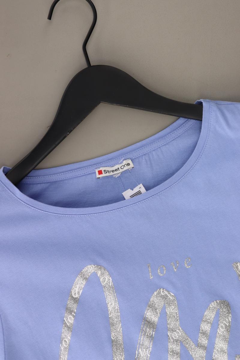 Street One T-Shirt Gr. M Kurzarm blau