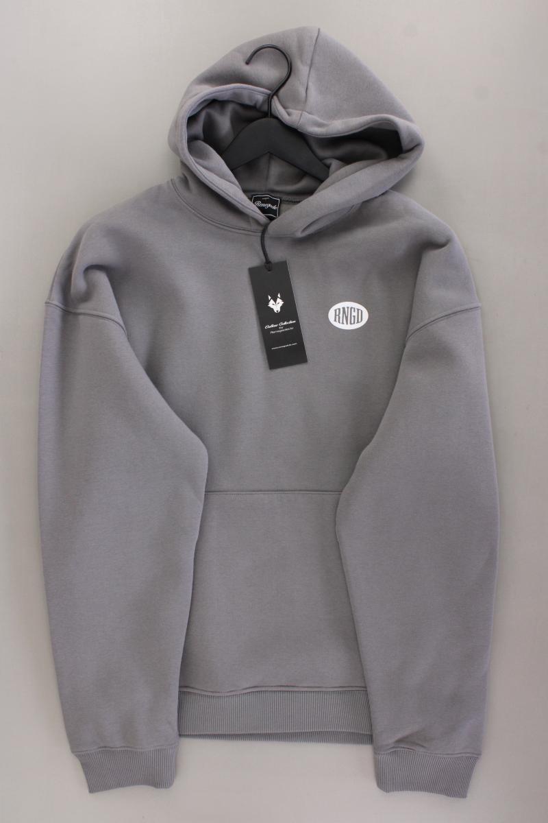 Hoodie für Herren Gr. M neu mit Etikett grau aus Baumwolle
