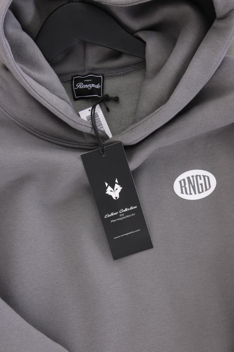 Hoodie für Herren Gr. M neu mit Etikett grau aus Baumwolle