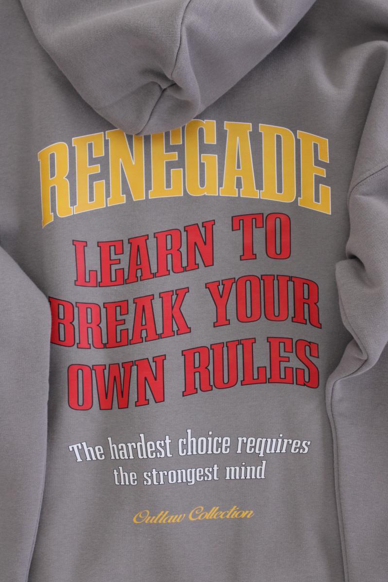 Hoodie für Herren Gr. M neu mit Etikett grau aus Baumwolle