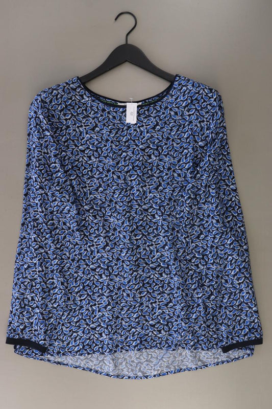 Cecil Langarmbluse Gr. XL blau aus Viskose
