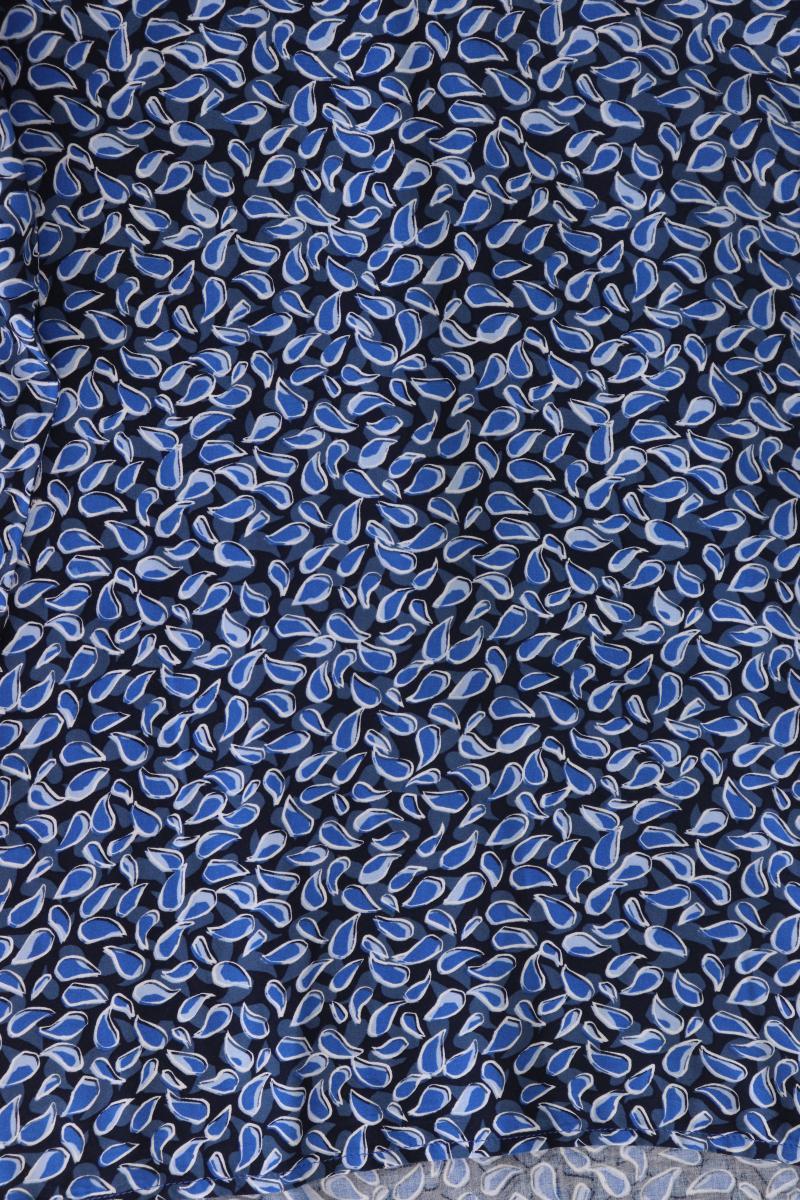 Cecil Langarmbluse Gr. XL blau aus Viskose