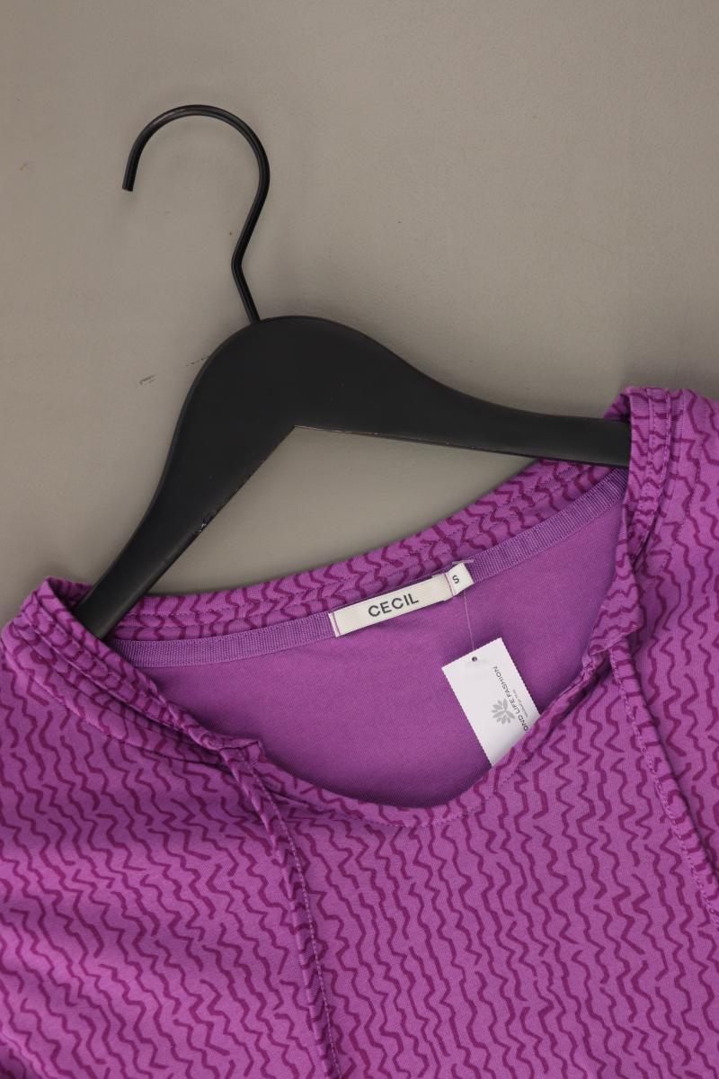 Cecil T-Shirt Gr. S Kurzarm lila