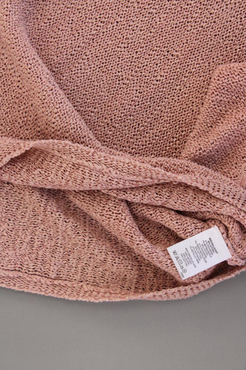 Caroline Biss Langes Strickshirt Gr. 42 3/4 Ärmel mit Glitzer rosa aus Baumwolle